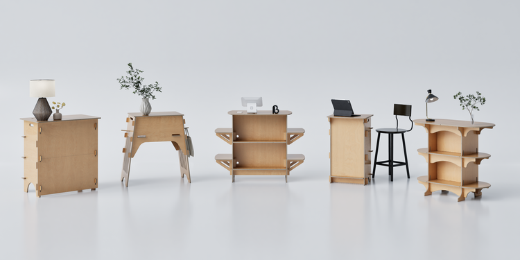 Visual showing all of our Kiosks compared together.