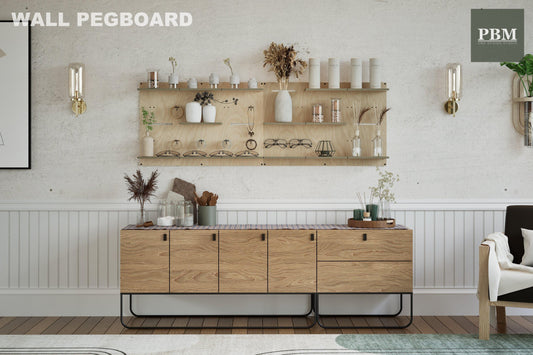 Hooks & Shelves Wall Pegboard